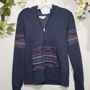 Ariat Navy Blue Hoodie with Red and White Accents